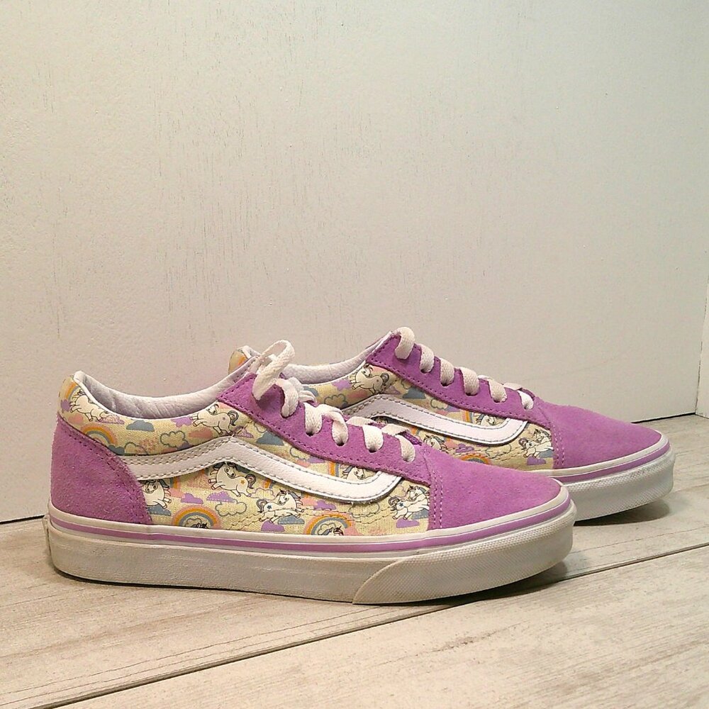 VANS Kids Old Skool Shoes mythical Glow Sheer Lilac Size 3